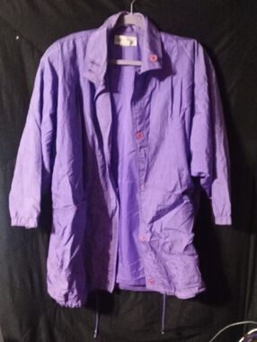 Cabin Creek Purple Utility Jacket with Button Front